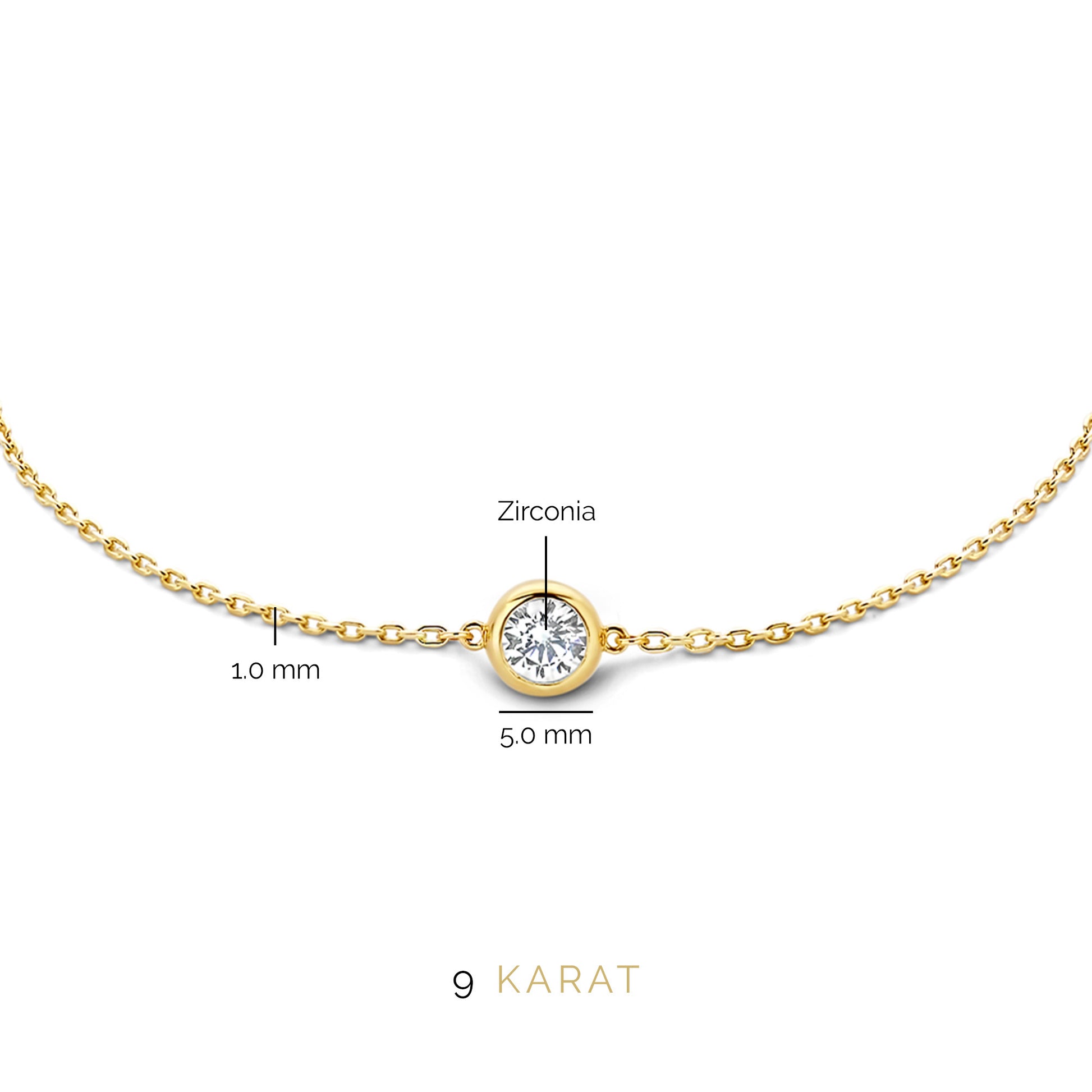 Regalo d'Amore 9 karat necklace and bracelet gift set - Beloro jewels