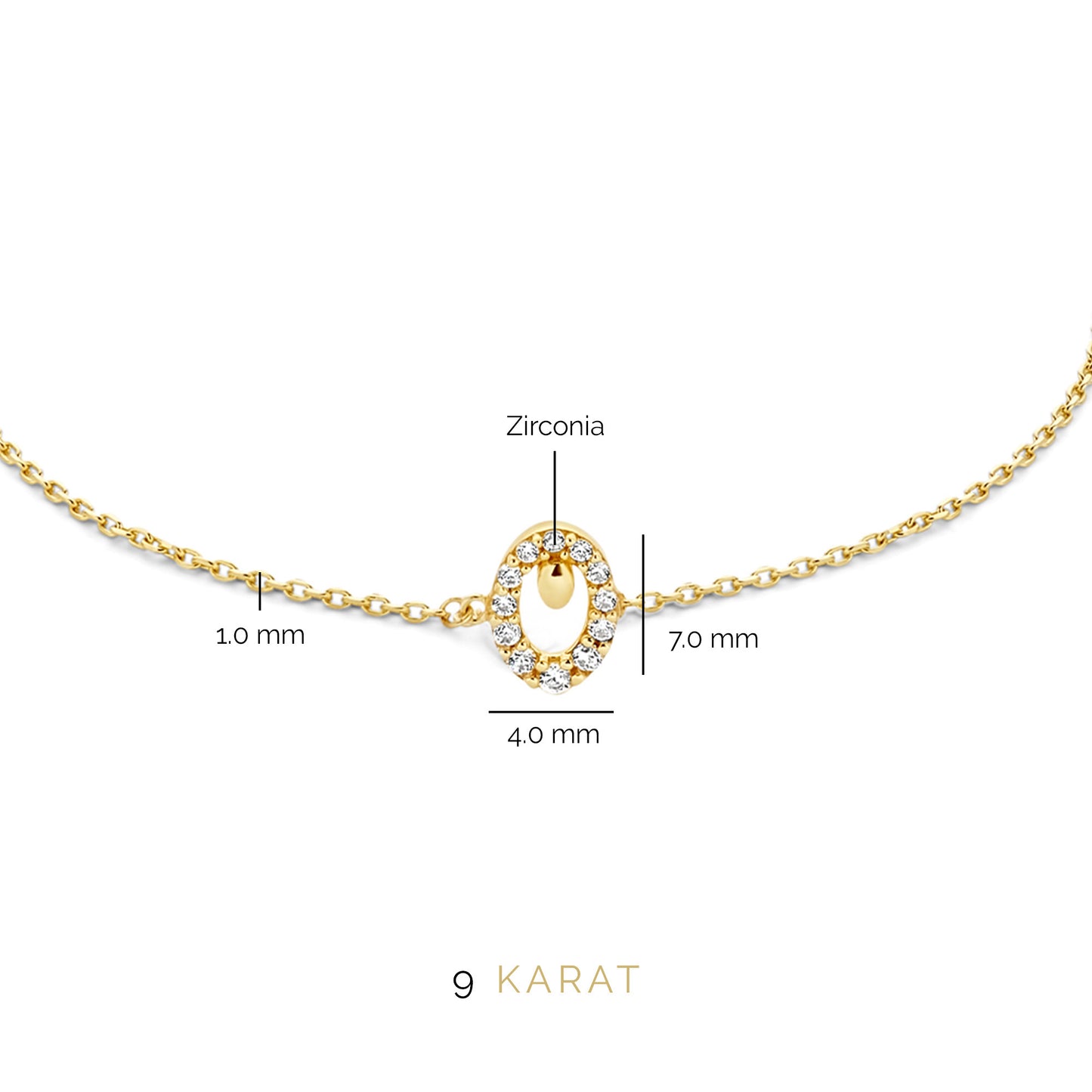 Regalo d'Amore 9 karat necklace and bracelet gift set - Beloro jewels