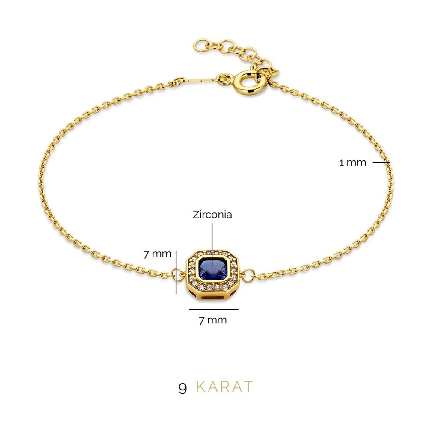 Regalo d'Amore 9 karat gold necklace and bracelet gift set - Beloro jewels