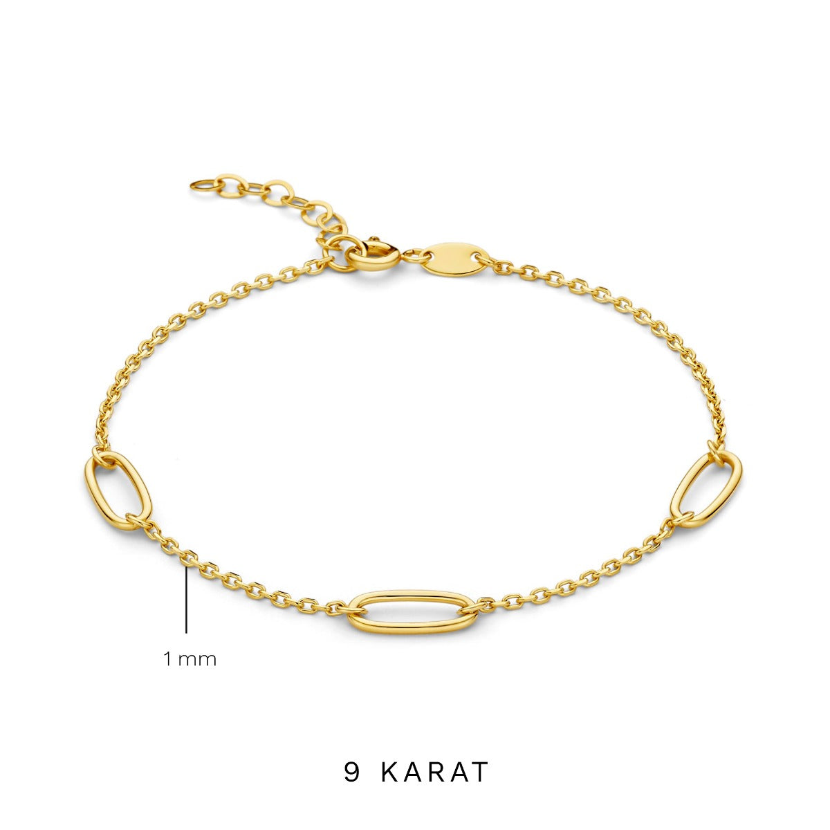 Regalo d'Amore 9 karat gold necklace and bracelet gift set - Beloro jewels