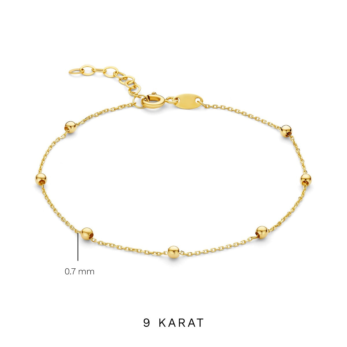 Regalo d'Amore 9 karat gold necklace and bracelet gift set - Beloro jewels