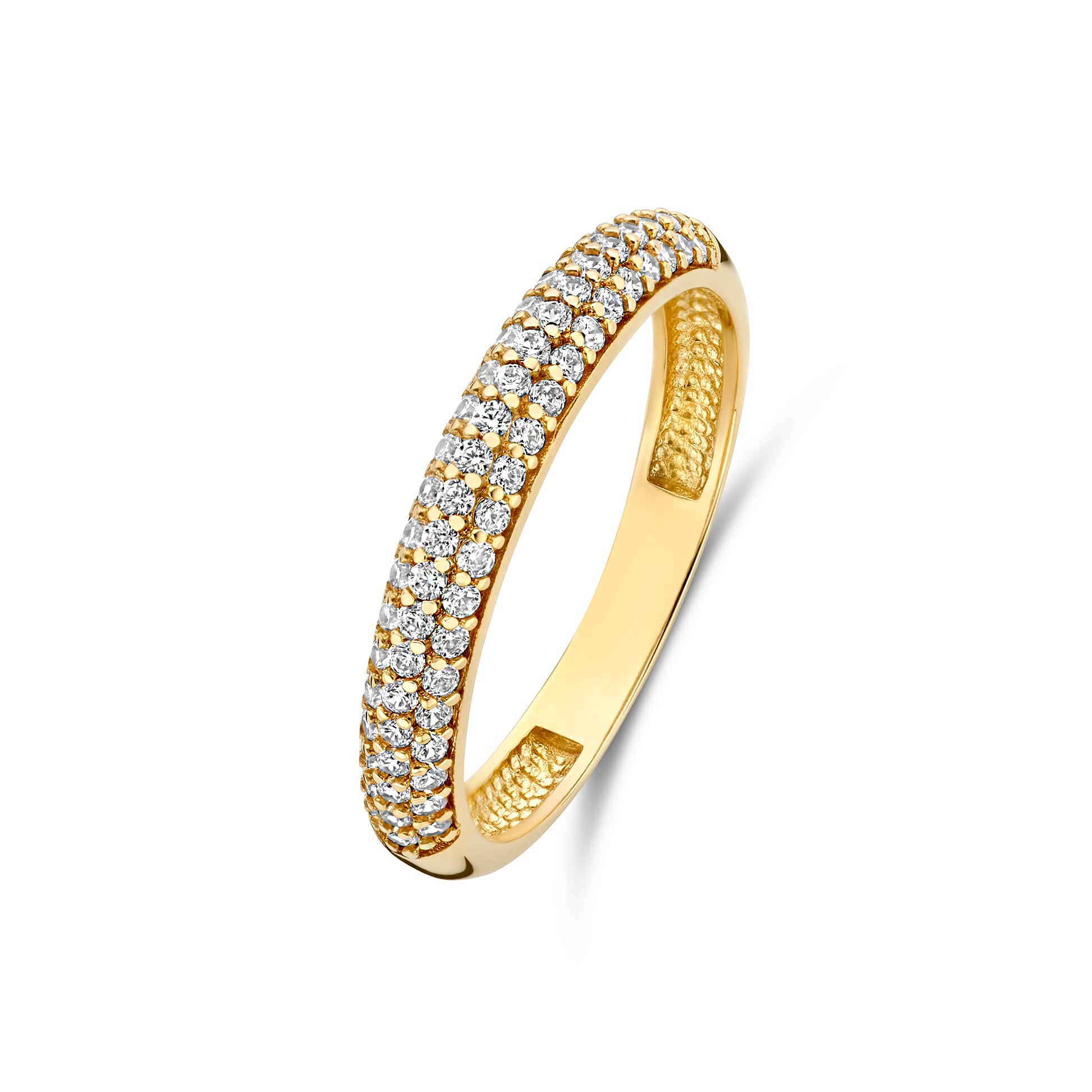 Monte Napoleone Stella 9 karat gold ring with zirconia - Beloro jewels