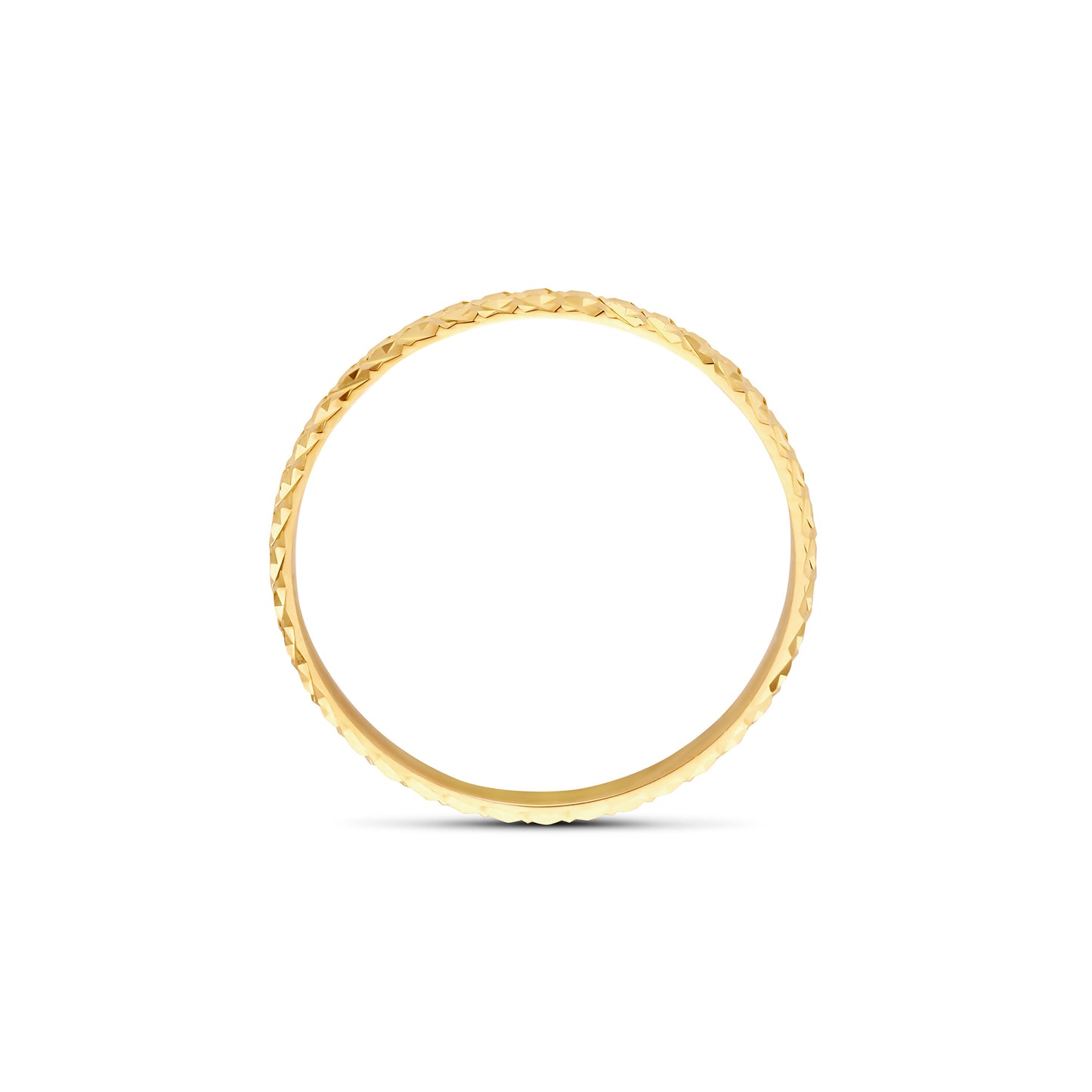 Quadrilatero d'Ora Andria 9 karat gold ring with diamond cut - Beloro jewels