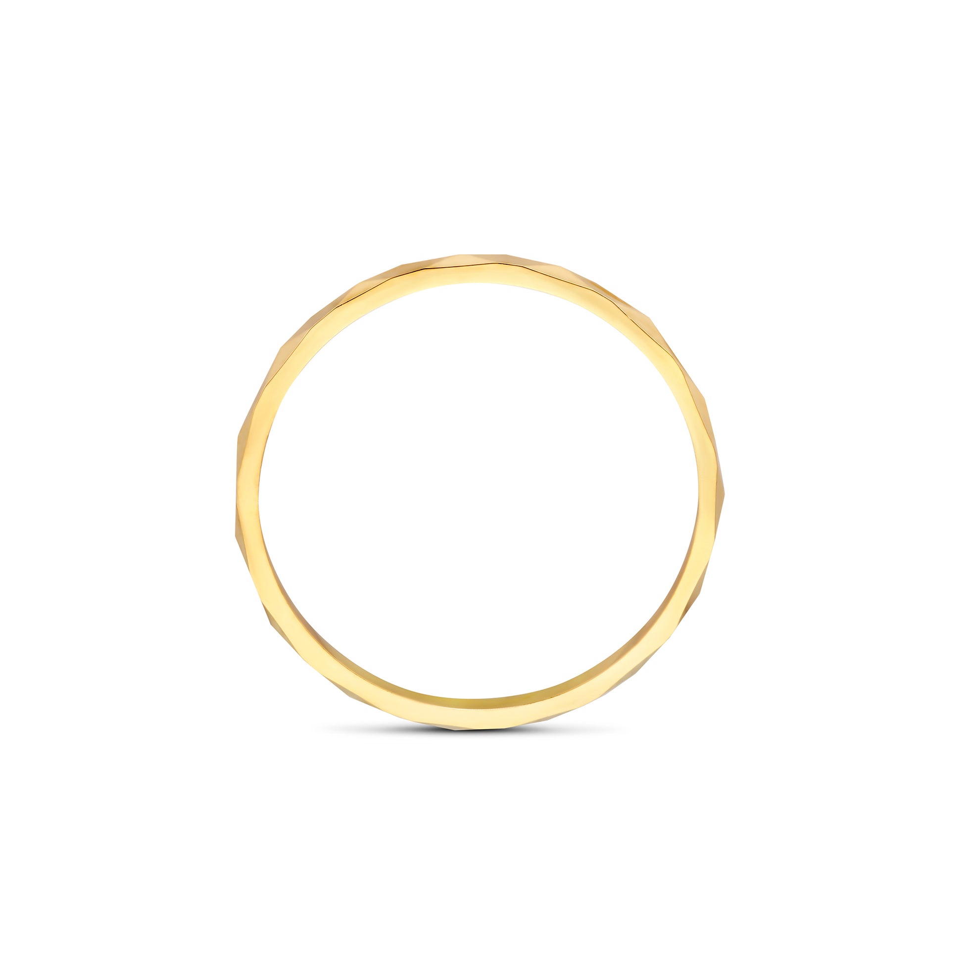 Quadrilatero d'Ora Marina 9 karat gold ring with diamond cut - Beloro jewels