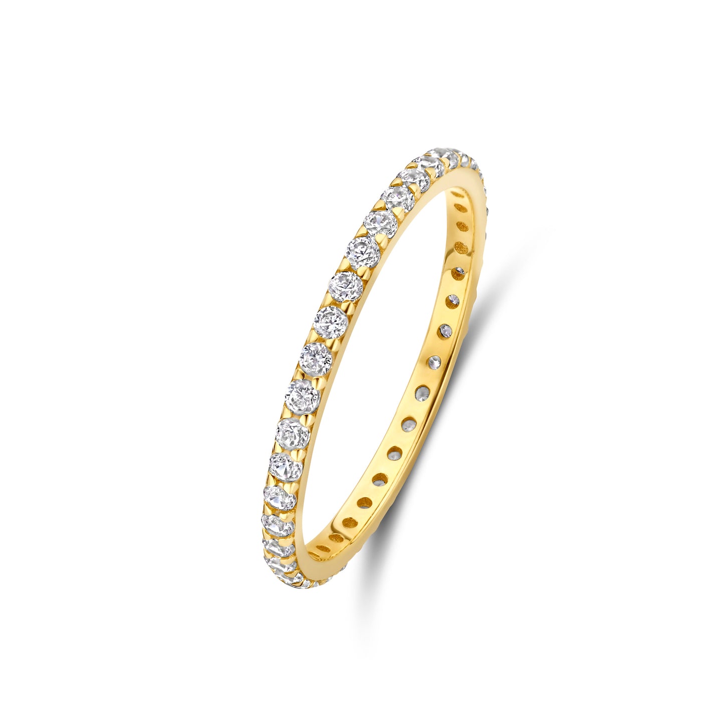 Monte Napoleone Stella 9 karat gold ring with zirconia - Beloro jewels