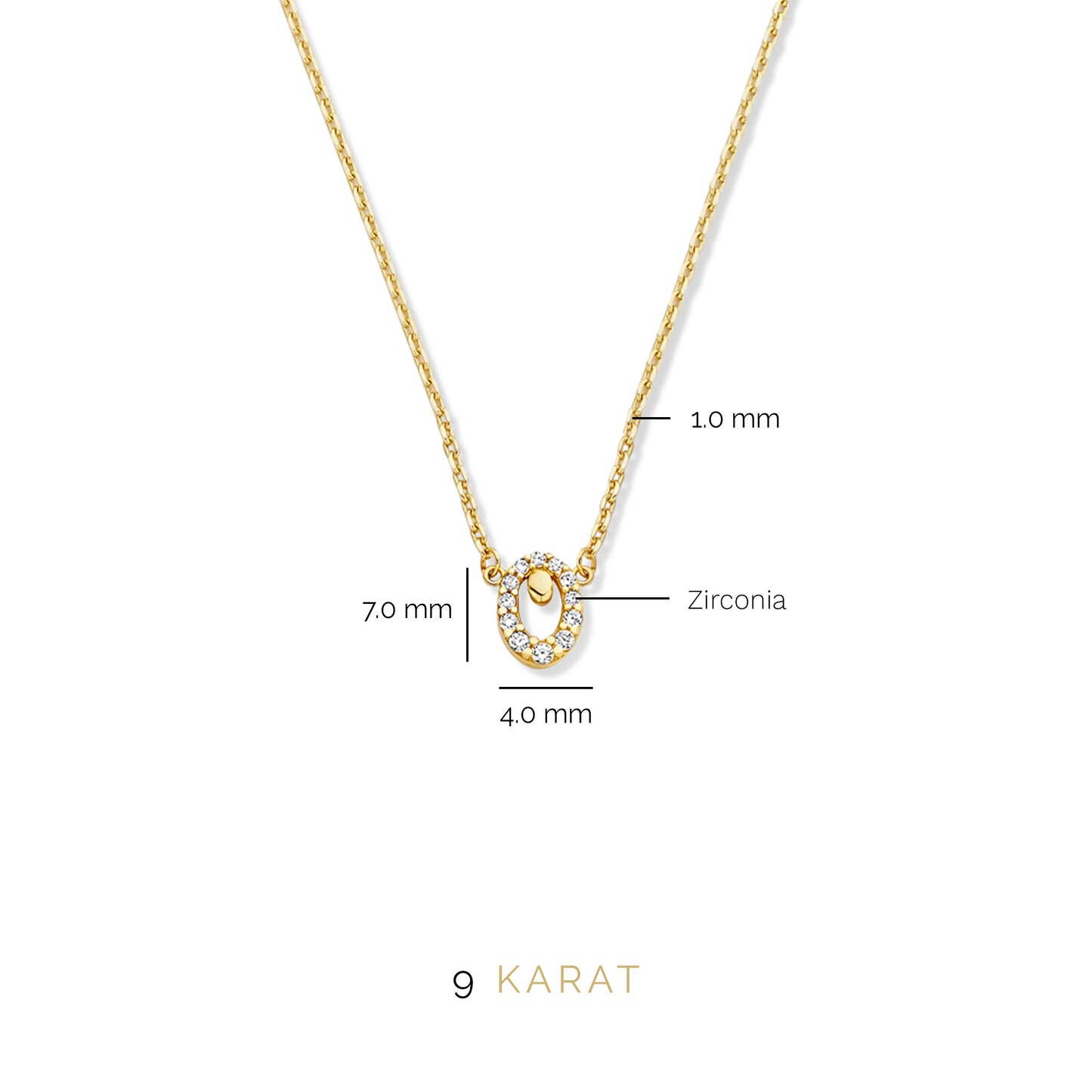 Regalo d'Amore 9 karat necklace and bracelet gift set - Beloro jewels