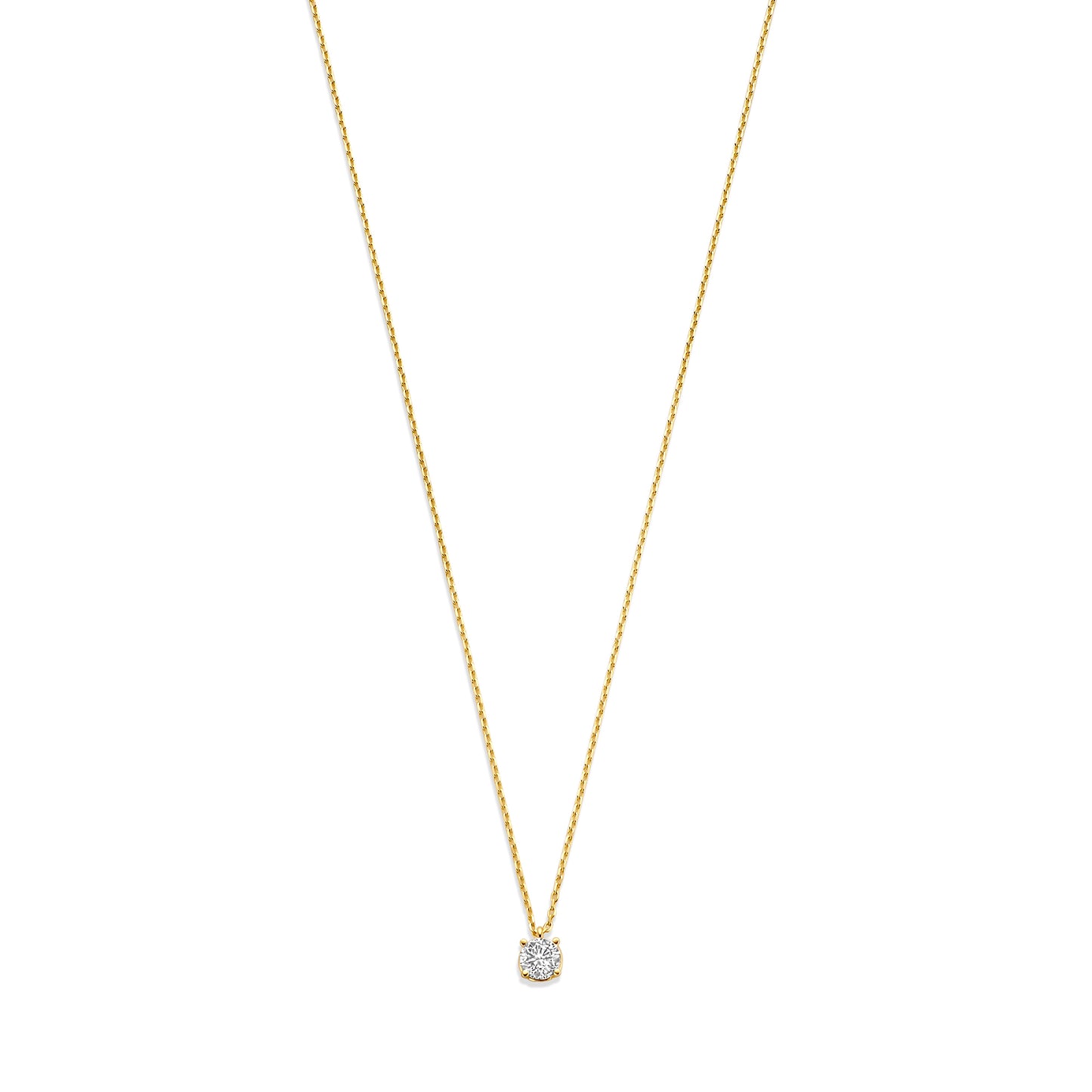 Monte Napoleone Stella 9 karat gold necklace with zirconia - Beloro jewels