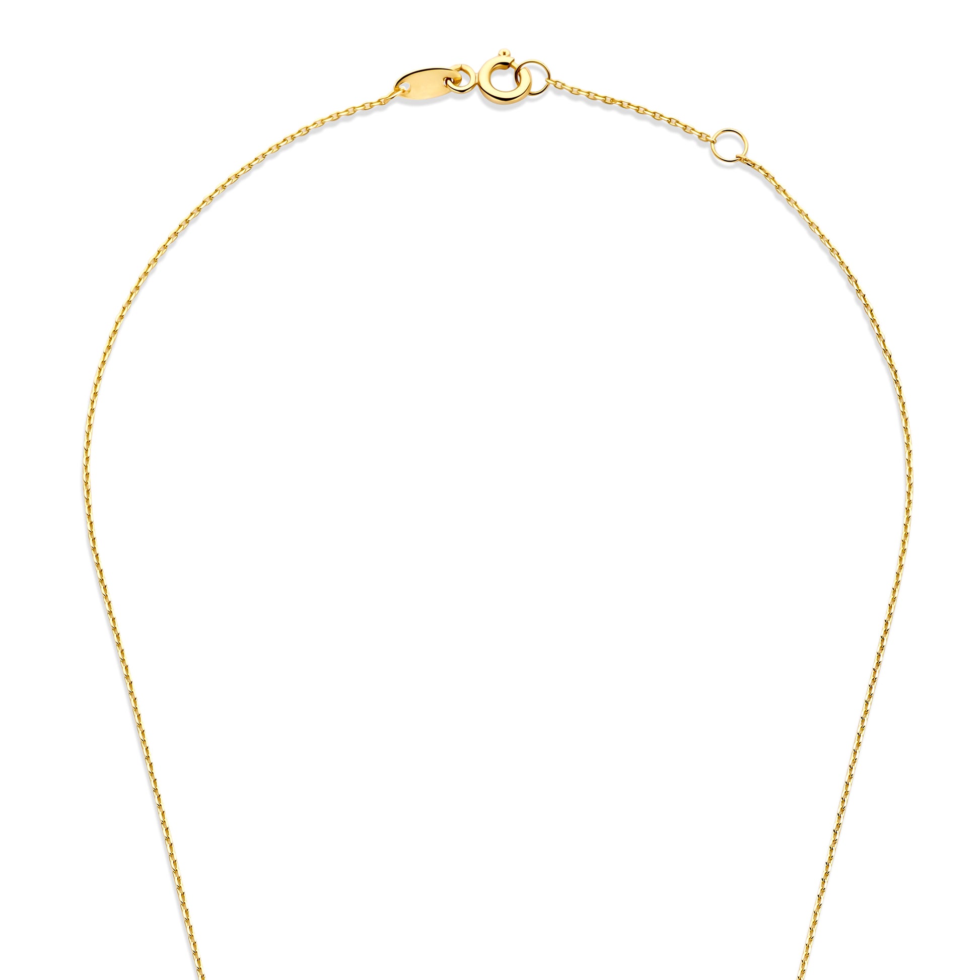 Monte Napoleone Stella 9 karat gold necklace with zirconia - Beloro jewels