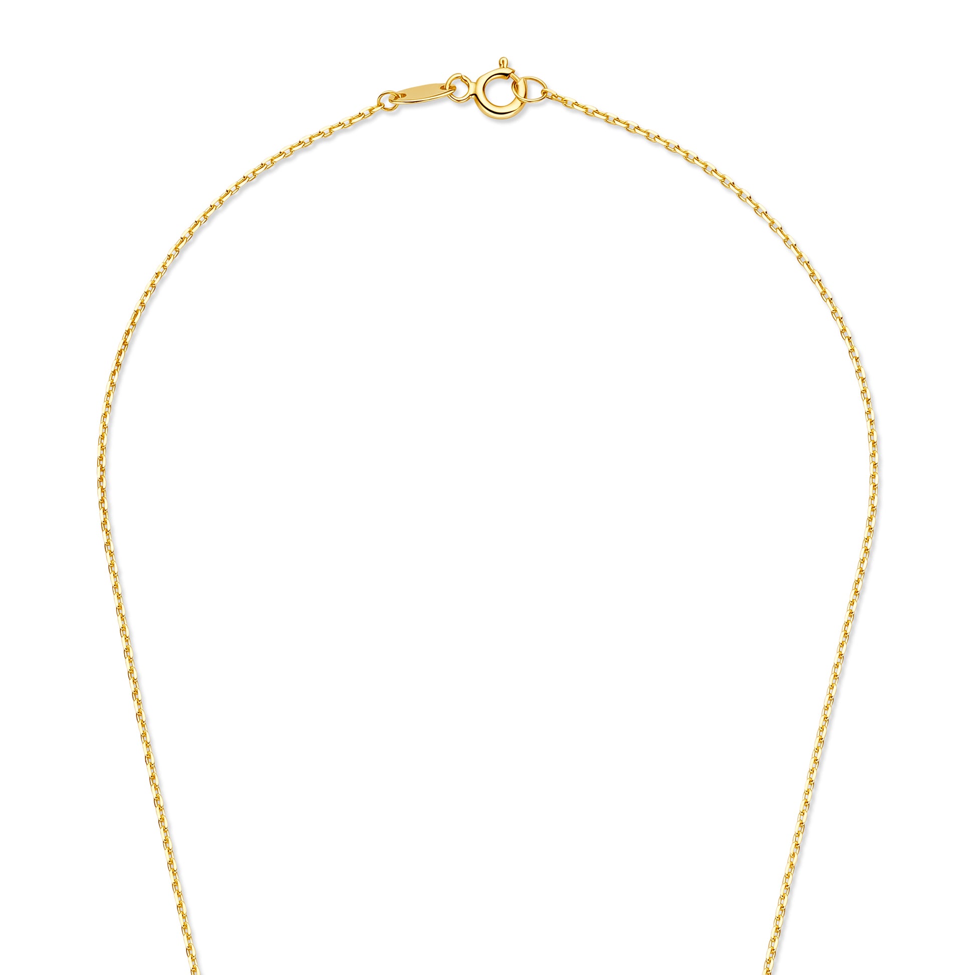 Monte Napoleone Valentina 9 karat gold necklace with zirconia stone - Beloro jewels