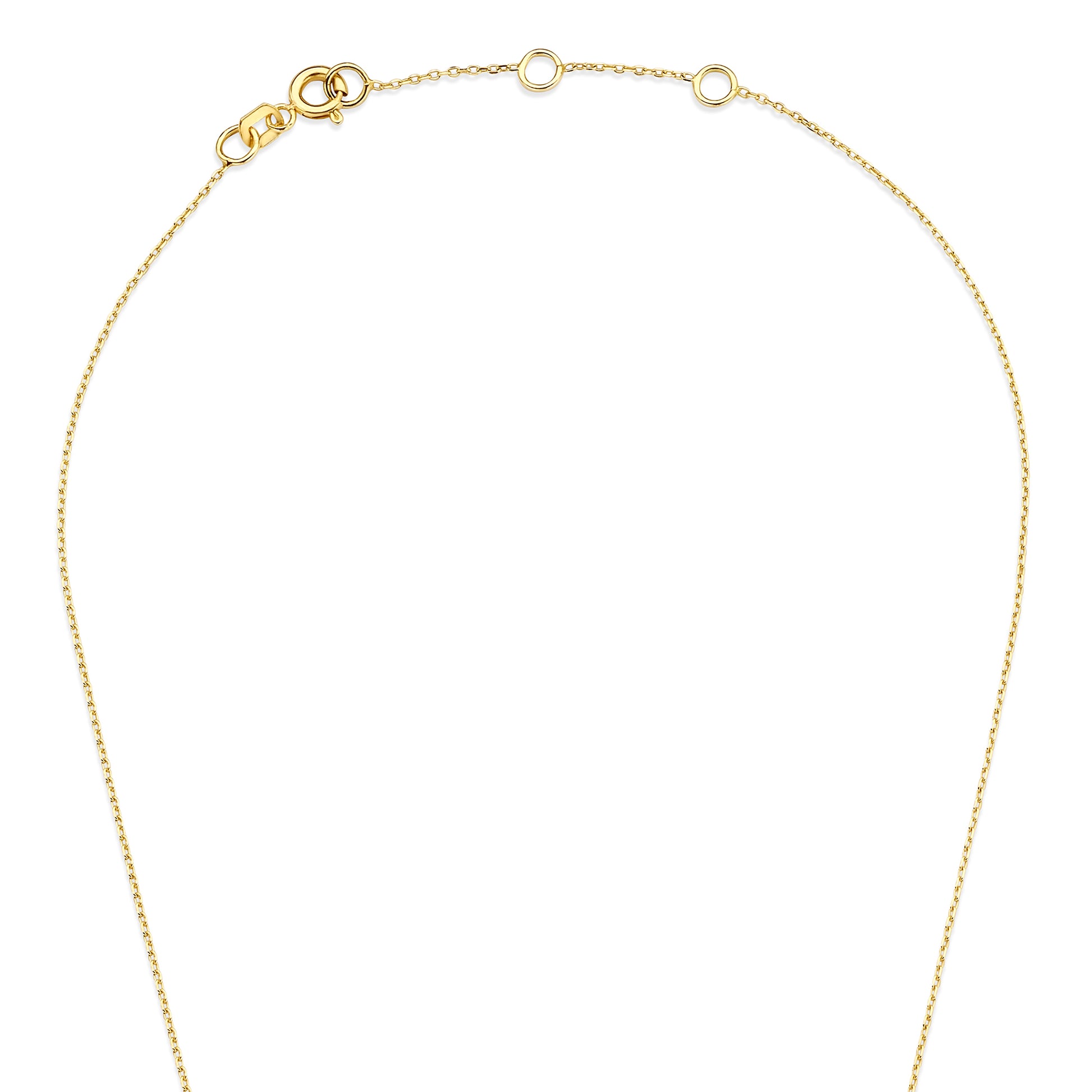 Monte Napoleone Irene 9 karat gold necklace with zirconia stones - Beloro jewels