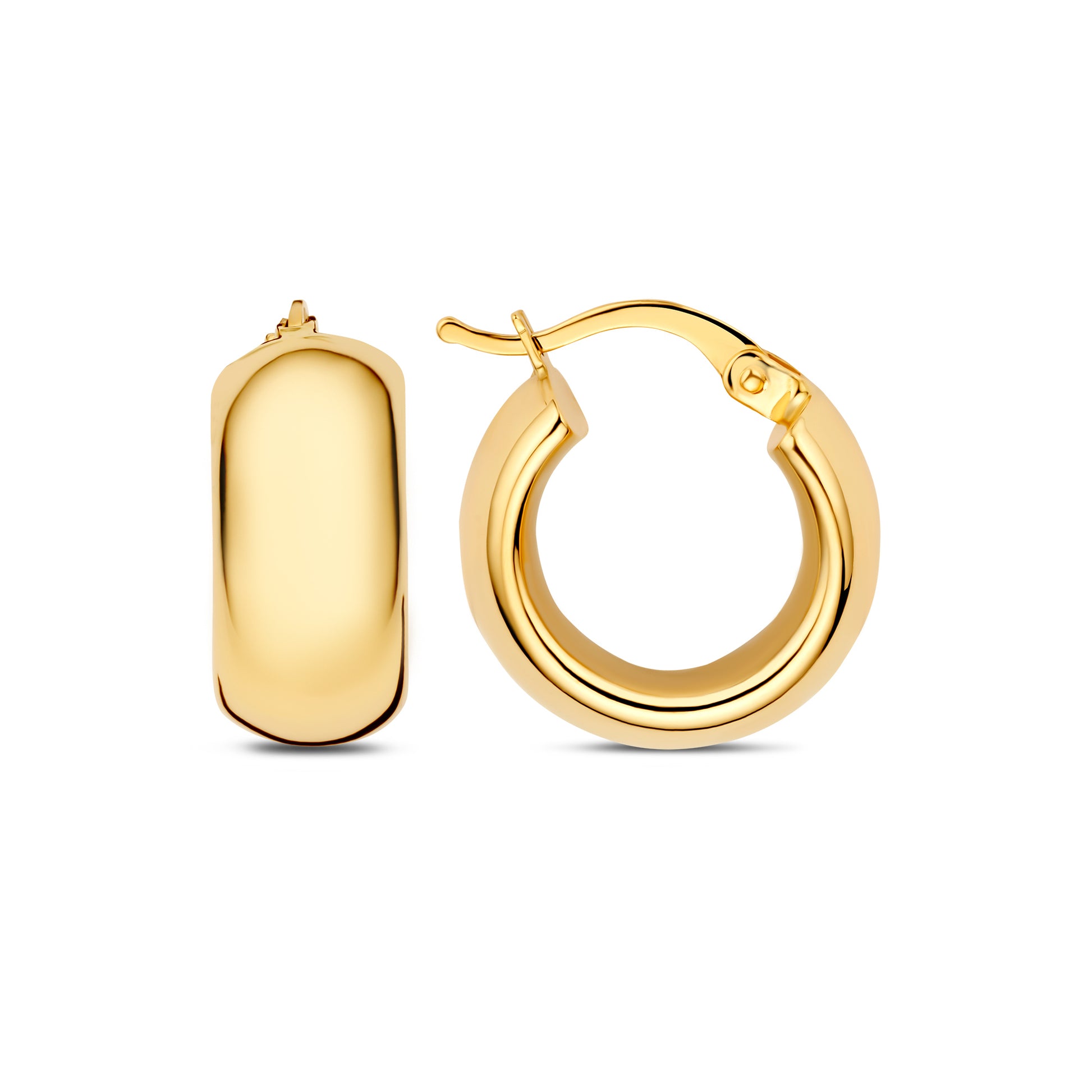 Della Spiga Susana 9 karat gold hoop earrings (10 mm) - Beloro jewels