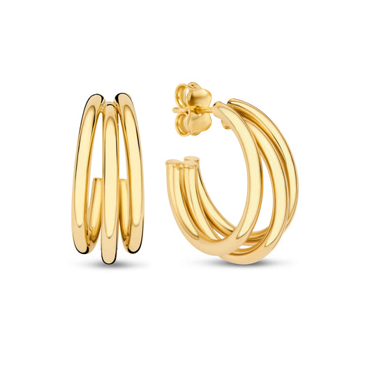 Della Spiga Mariela 9 karat gold hoop earrings (20 mm) - Beloro jewels