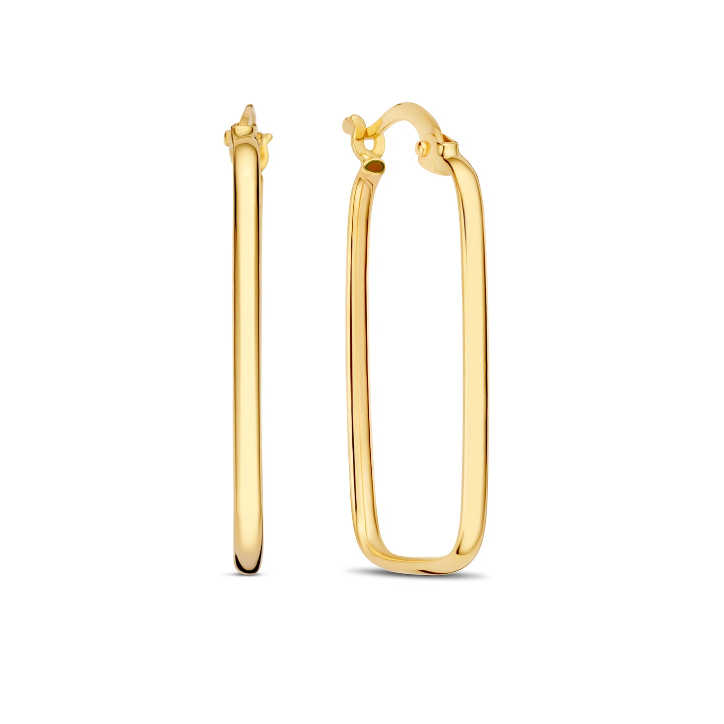 La Rinascente Ornella 9 karat gold hoop earrings (26.5 mm) - Beloro jewels