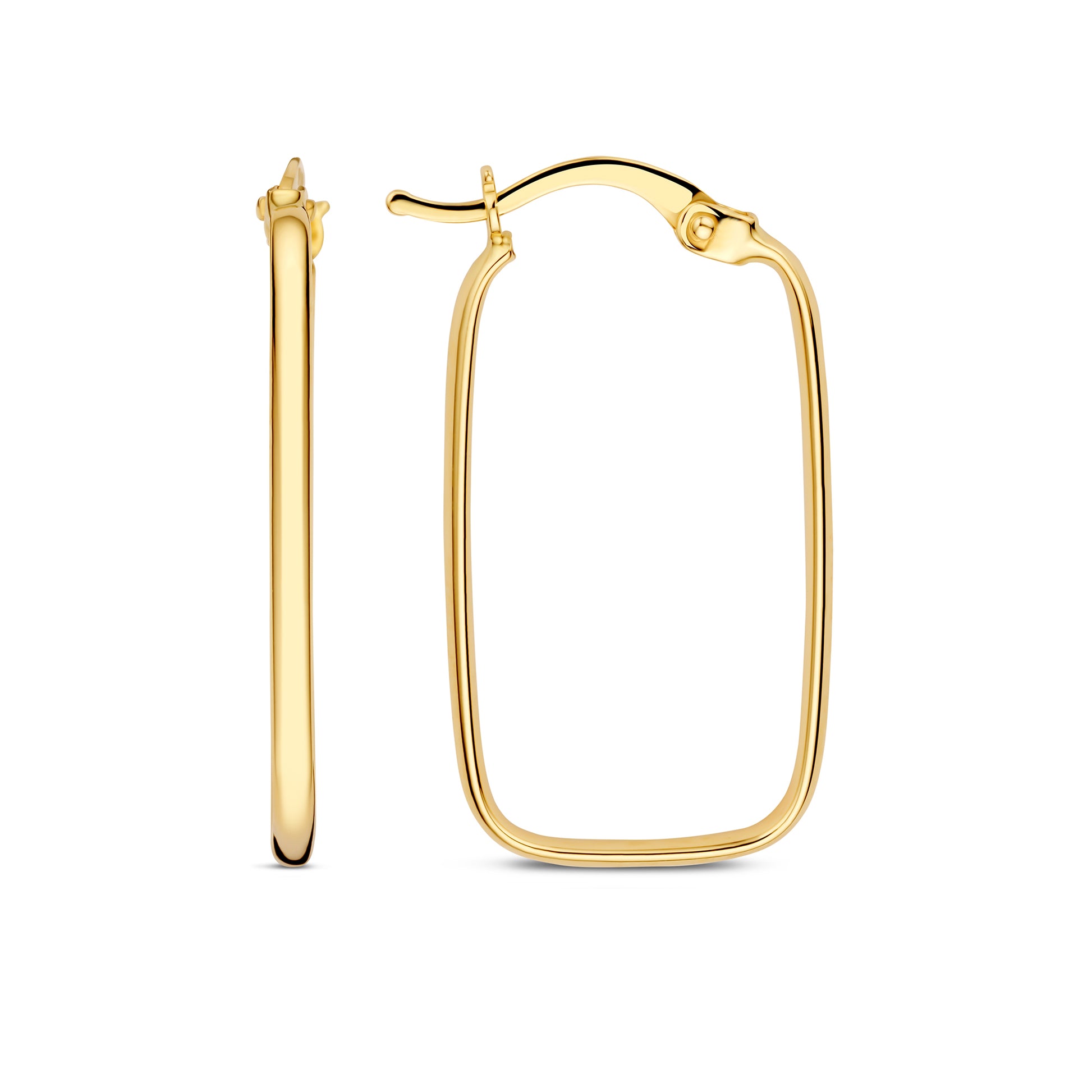 La Rinascente Ornella 9 karat gold hoop earrings (26.5 mm) - Beloro jewels