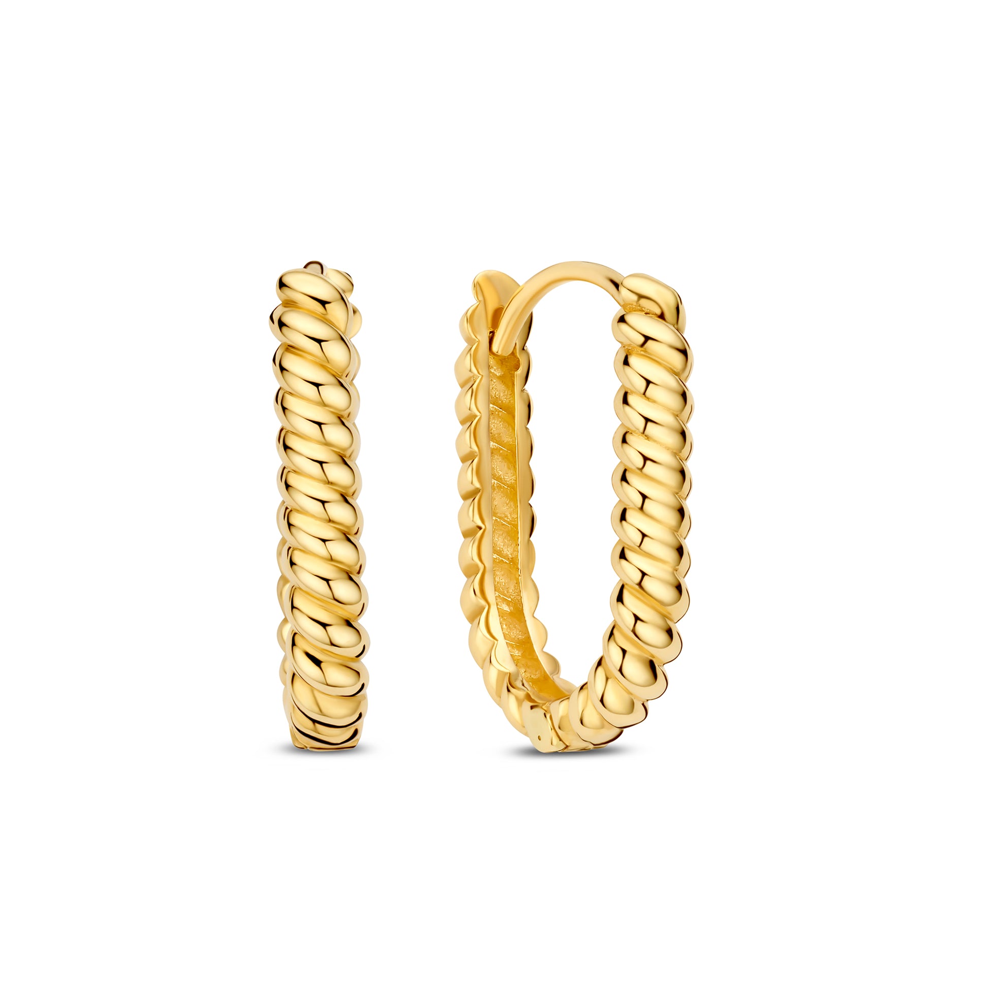 La Rinascente Elena 9 karat gold hoop earrings (15.5 mm) - Beloro jewels