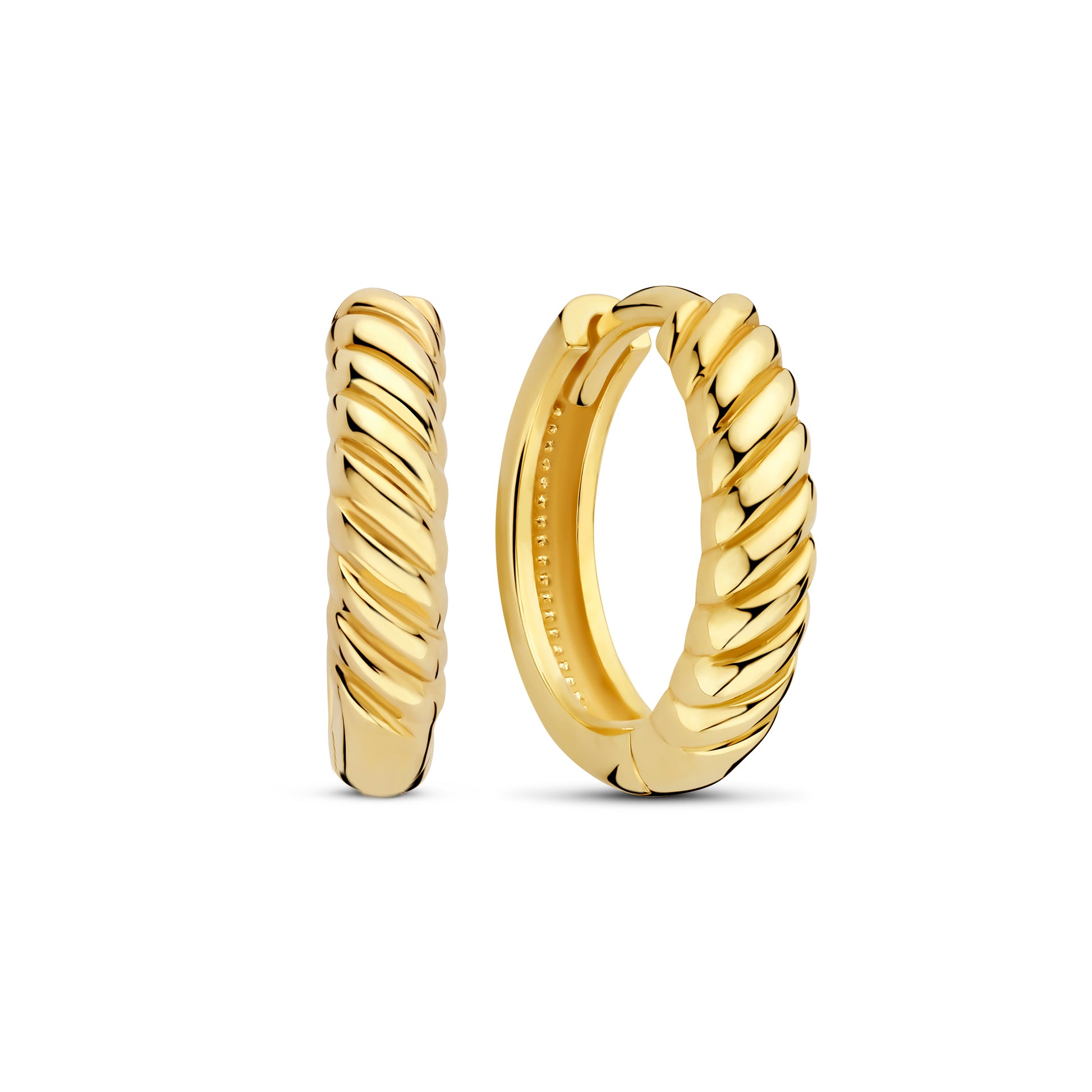 La Rinascente Milou 9 karat gold hoop earrings (9,6 mm) - Beloro jewels