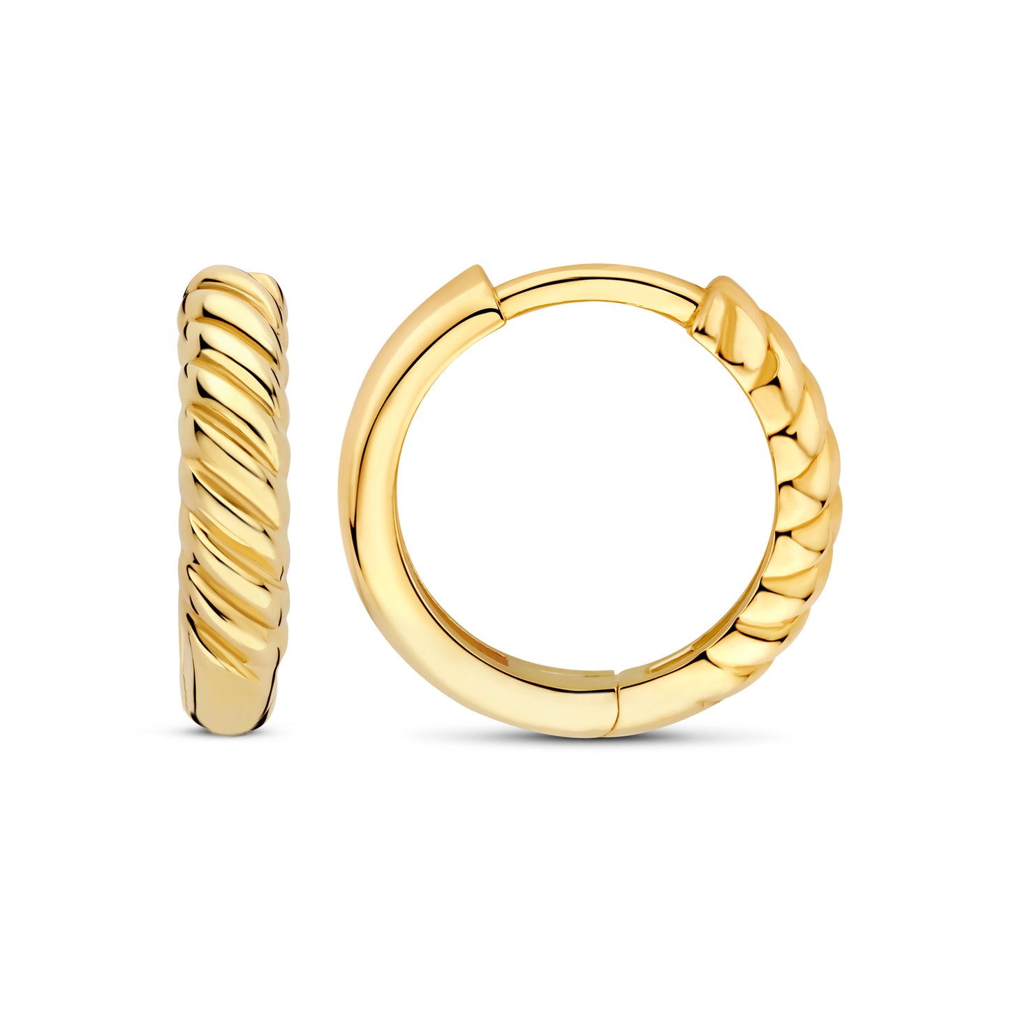 La Rinascente Milou 9 karat gold hoop earrings (9,6 mm) - Beloro jewels