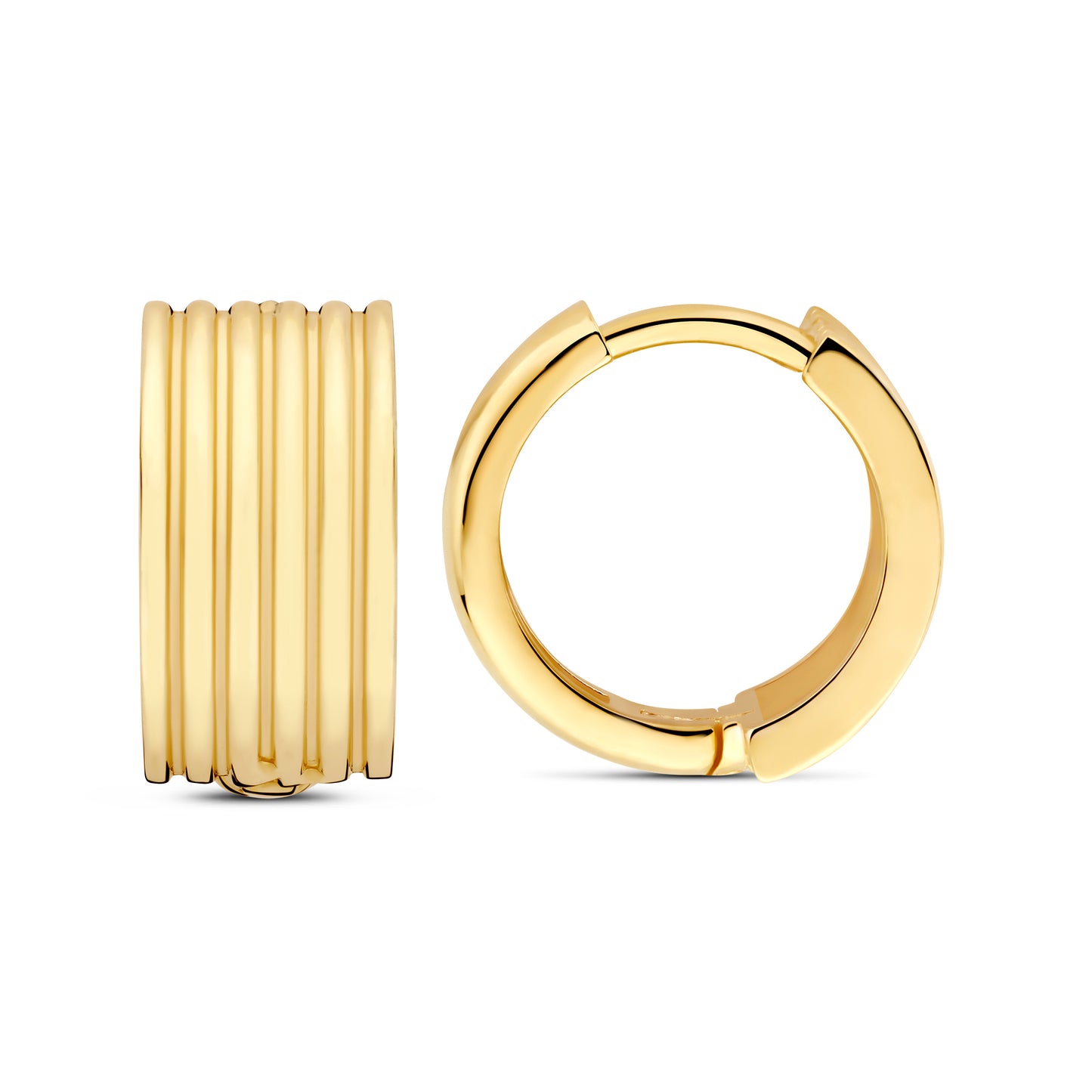 La Rinascente Amelie 9 karat gold hoop earrings (9,7 mm) - Beloro jewels