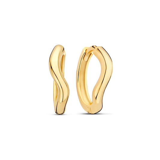 La Rinascente Mathilde 9 karat gold hoop earrings (9,6 mm) - Beloro jewels