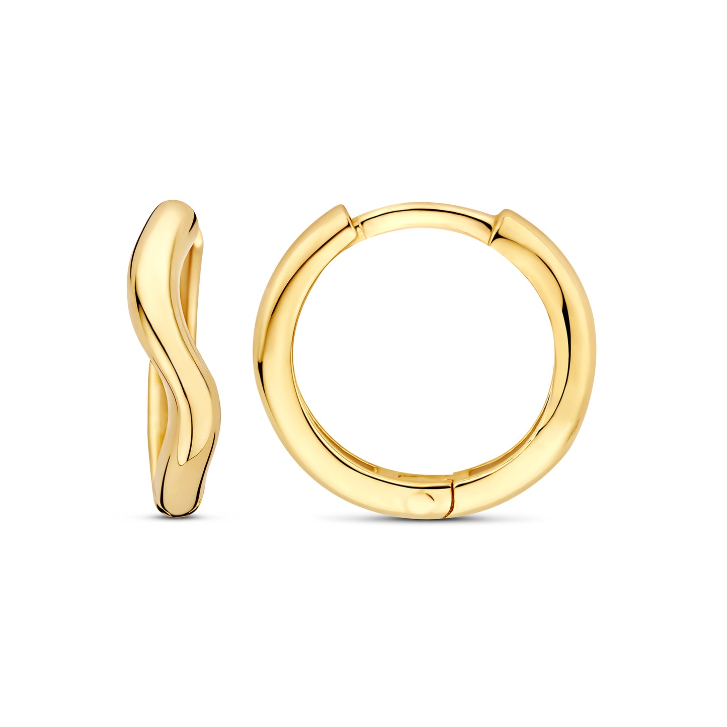 La Rinascente Mathilde 9 karat gold hoop earrings (9,6 mm) - Beloro jewels