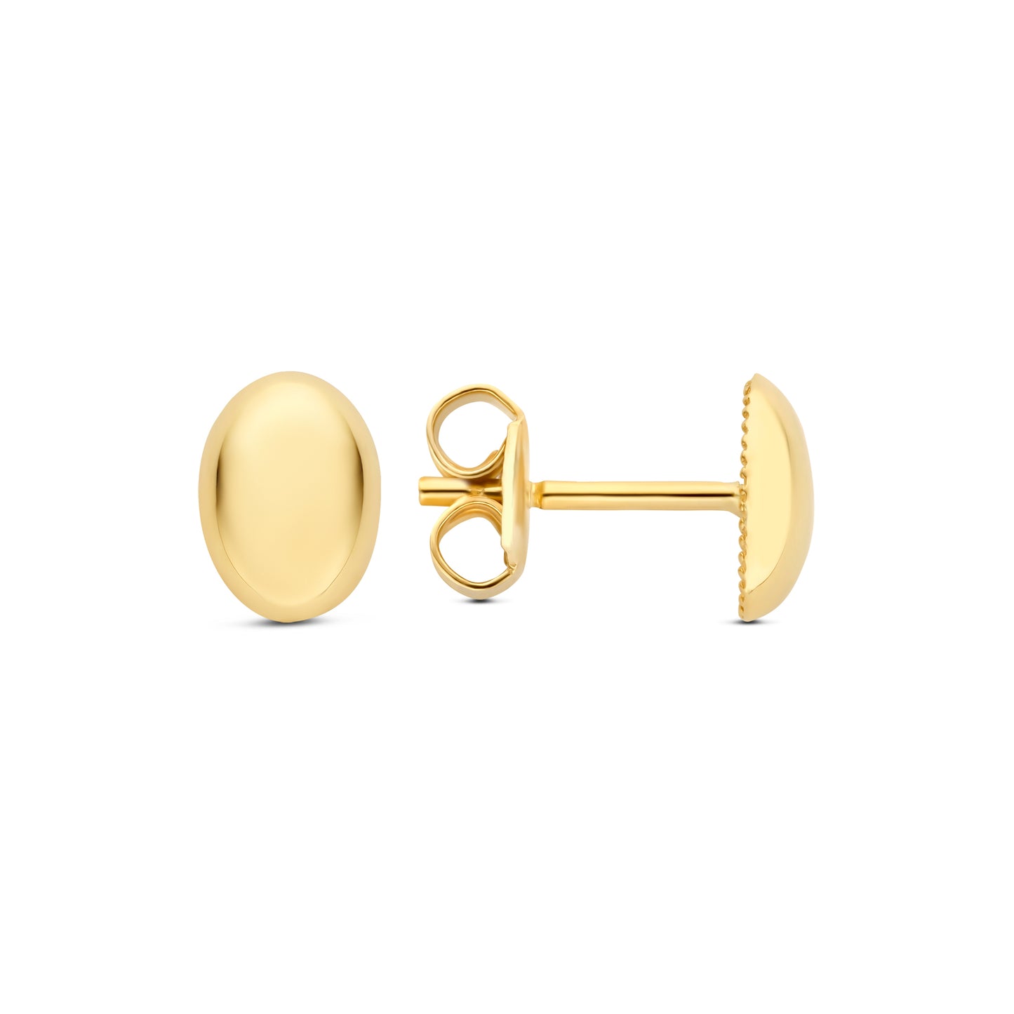 La Rinascente Fey 9 karat gold ear studs oval - Beloro jewels