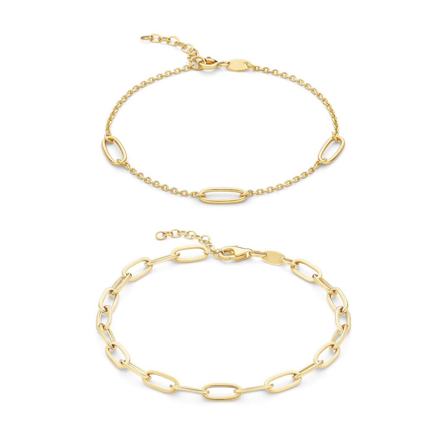 Regalo d'Amore 9 karat gold necklace and bracelet gift set - Beloro jewels