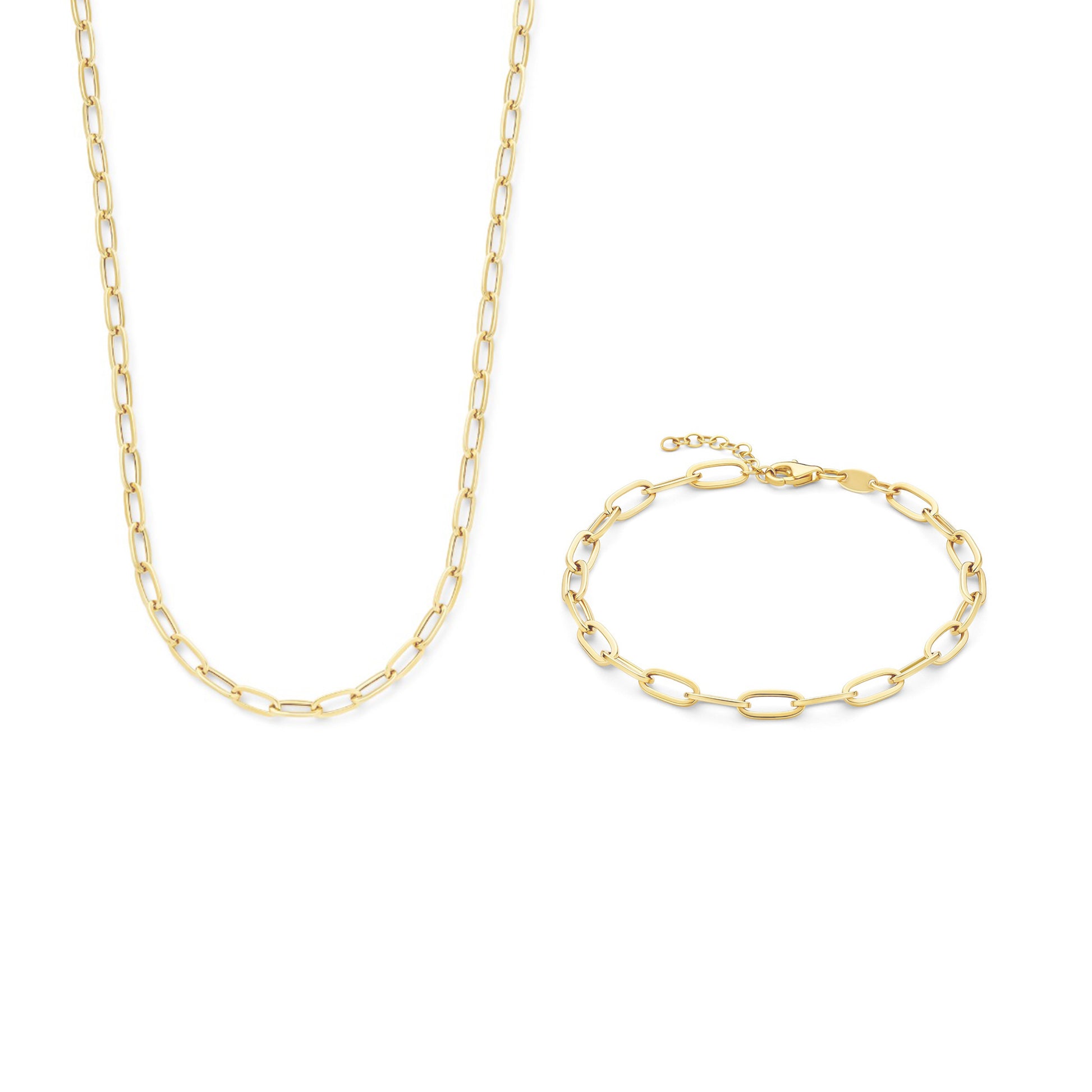 Regalo d'Amore 9 karat gold necklace and bracelet gift set - Beloro jewels