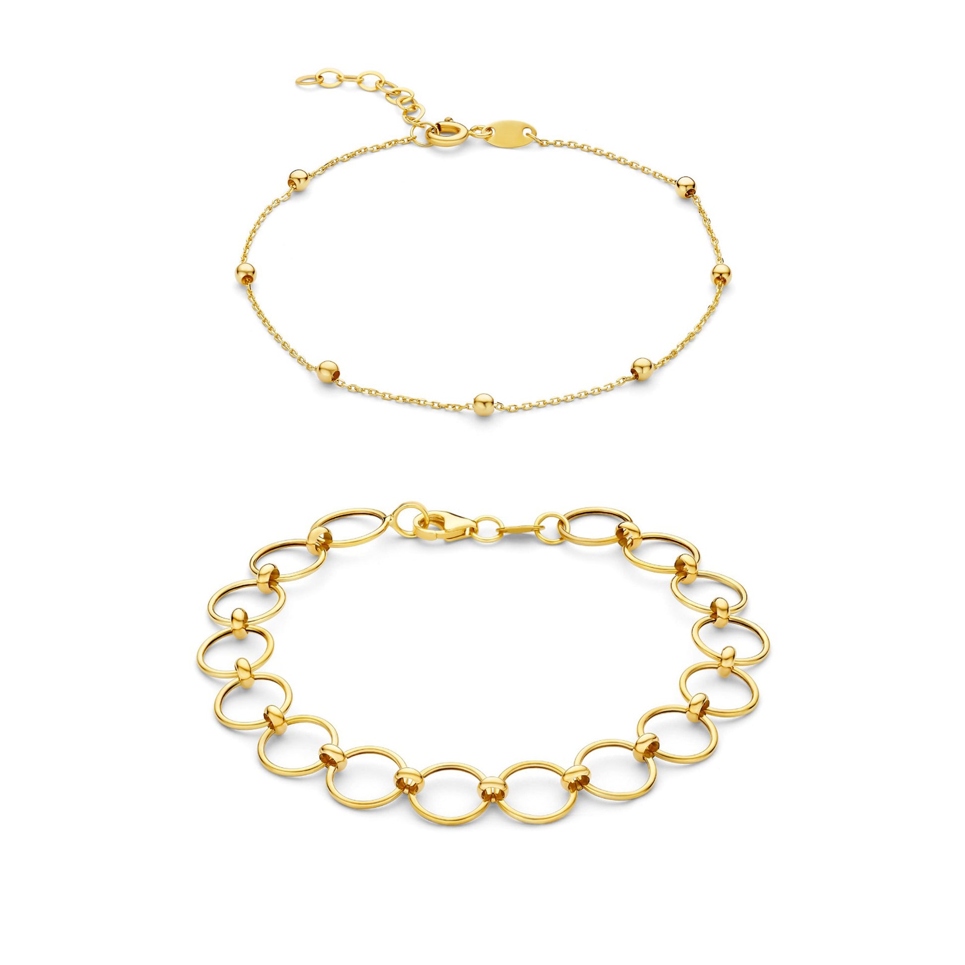 Regalo d'Amore 9 karat gold necklace and bracelet gift set - Beloro jewels