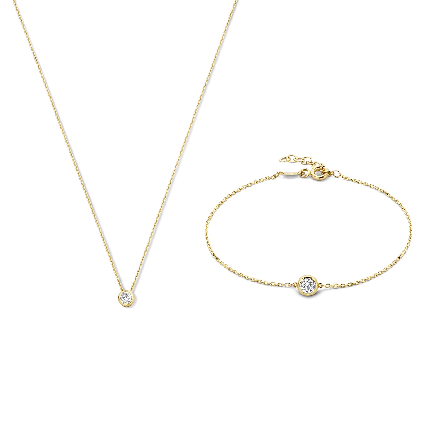 Regalo d'Amore 9 karat necklace and bracelet gift set - Beloro jewels