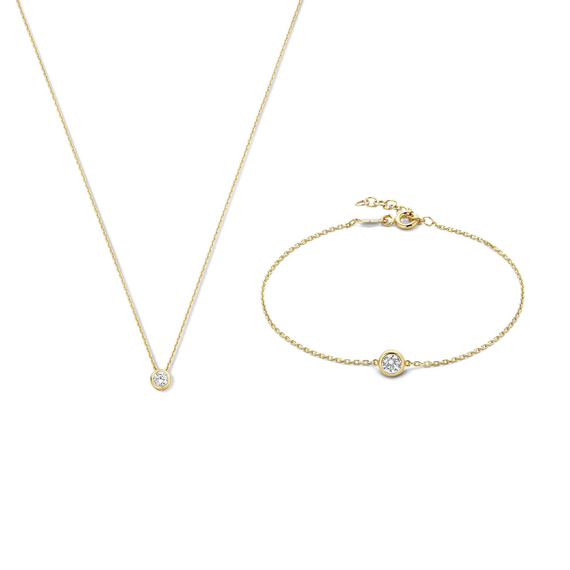 Regalo d'Amore 9 karat necklace and bracelet gift set - Beloro jewels