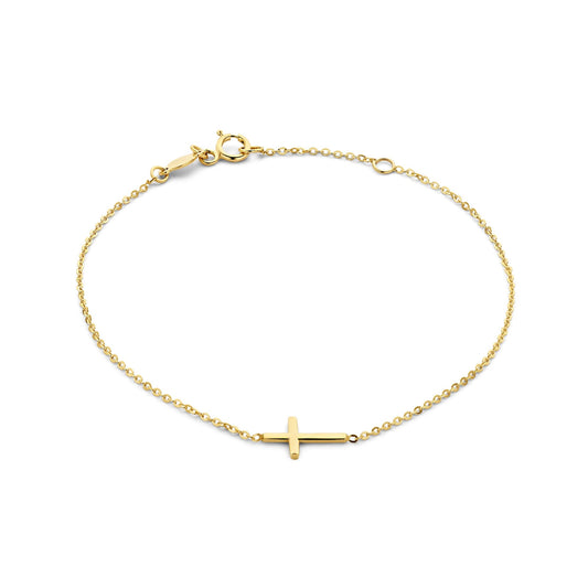 Della Spiga Donatella 9 karat gold bracelet with cross