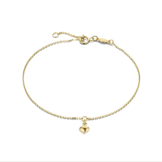 Della Spiga Giulietta 9 karat gold bracelet with heart
