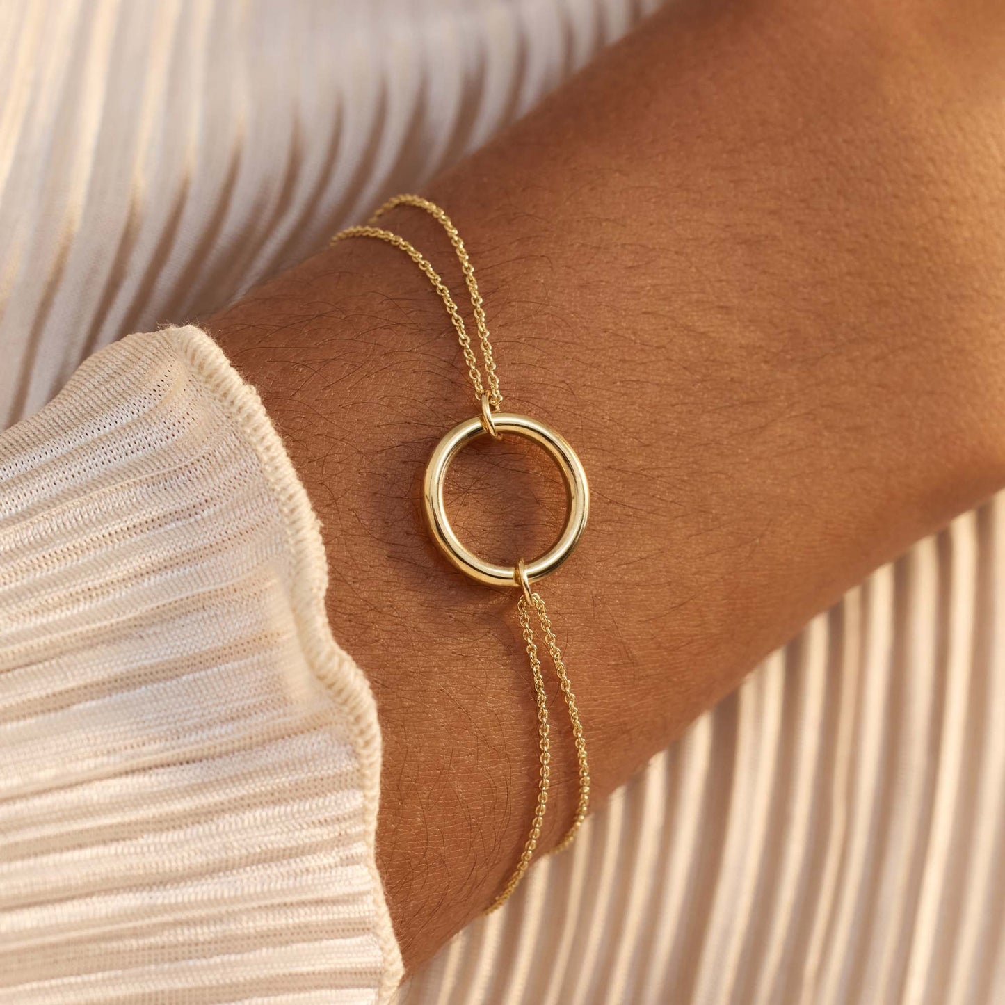 La Rinascente Constanza bracelet en or 9 carats avec cercle