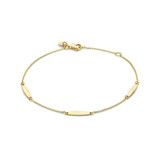 La Rinascente Donetta bracelet en or 9 carats avec barres ovales