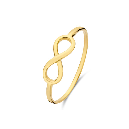 Della Spiga Felicia 9 karat gold ring with infinity sign - Beloro jewels