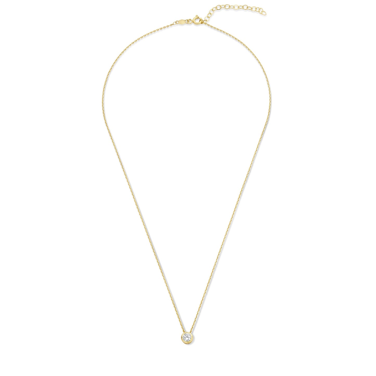 Monte Napoleone Lucilla 9 karat gold necklace with zirconia