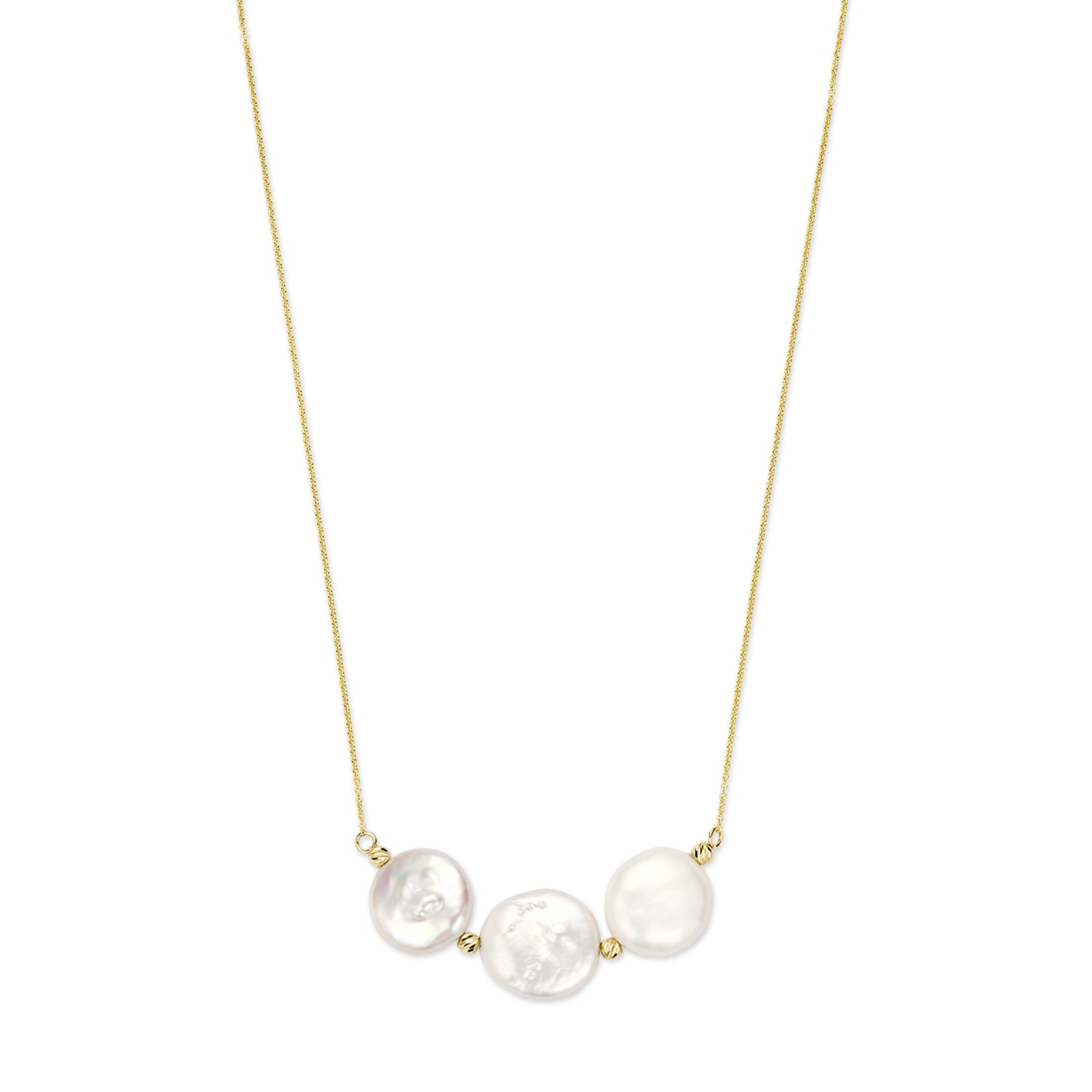 Monte Napoleone Alcinia 9 karat gold necklace with freshwater pearls