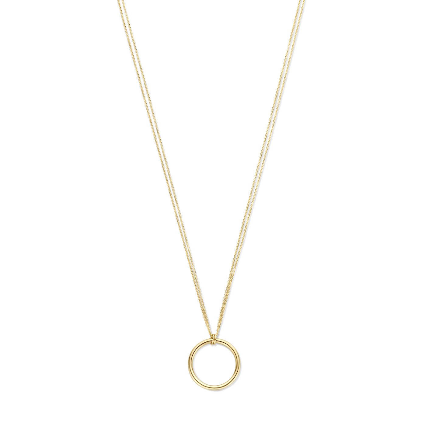 La Rinascente Constanza 9 karat gold necklace with ring - Beloro jewels