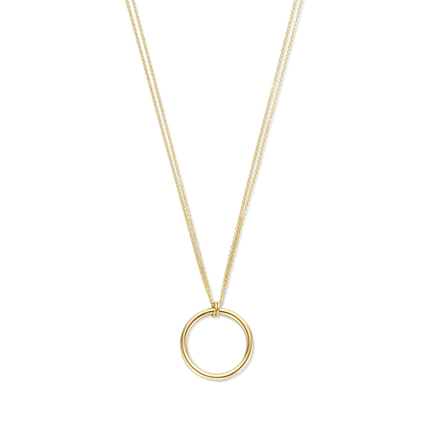 La Rinascente Constanza 9 karat gold necklace with ring - Beloro jewels