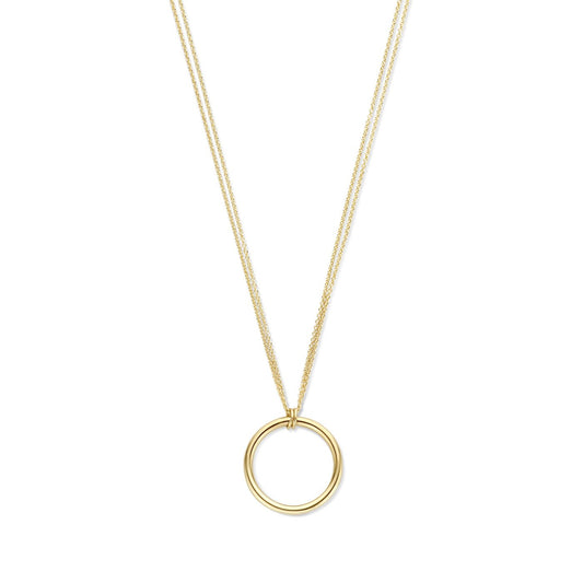 La Rinascente Constanza collier en or 9 carats avec cercle