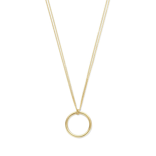 La Rinascente Constanza 9 karat gold necklace with ring - Beloro jewels