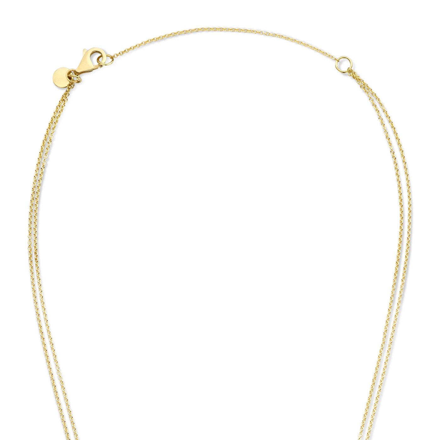 La Rinascente Constanza 9 karat gold necklace with ring - Beloro jewels