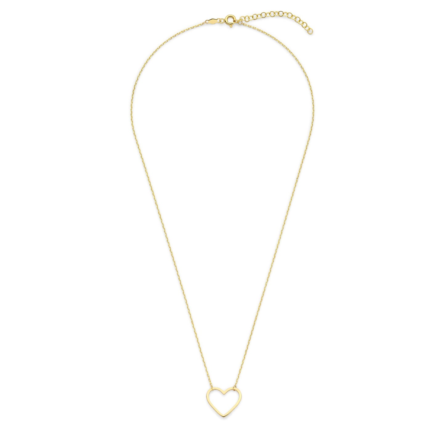 Della Spiga Giulia collier en or 9 carats avec cœur