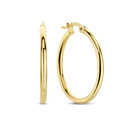 La Rinascente Chiara 9 karat gold hoop earrings (19 mm) - Beloro jewels