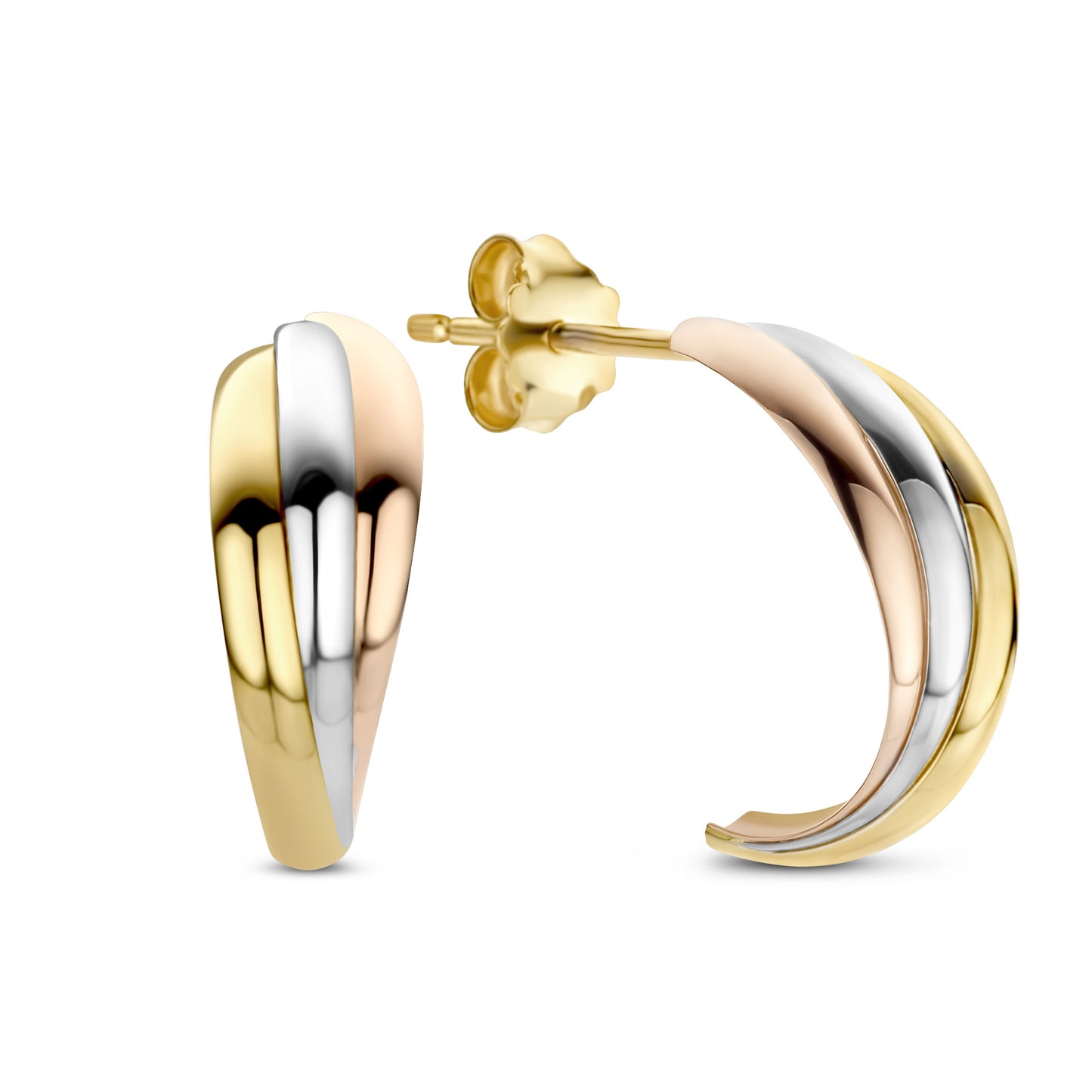 Della Spiga Mira 9 karat gold hoop earrings - Beloro jewels