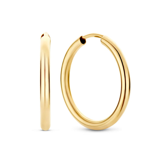 La Rinascente Constanza 9 karat gold hoop earrings (17 mm) - Beloro jewels