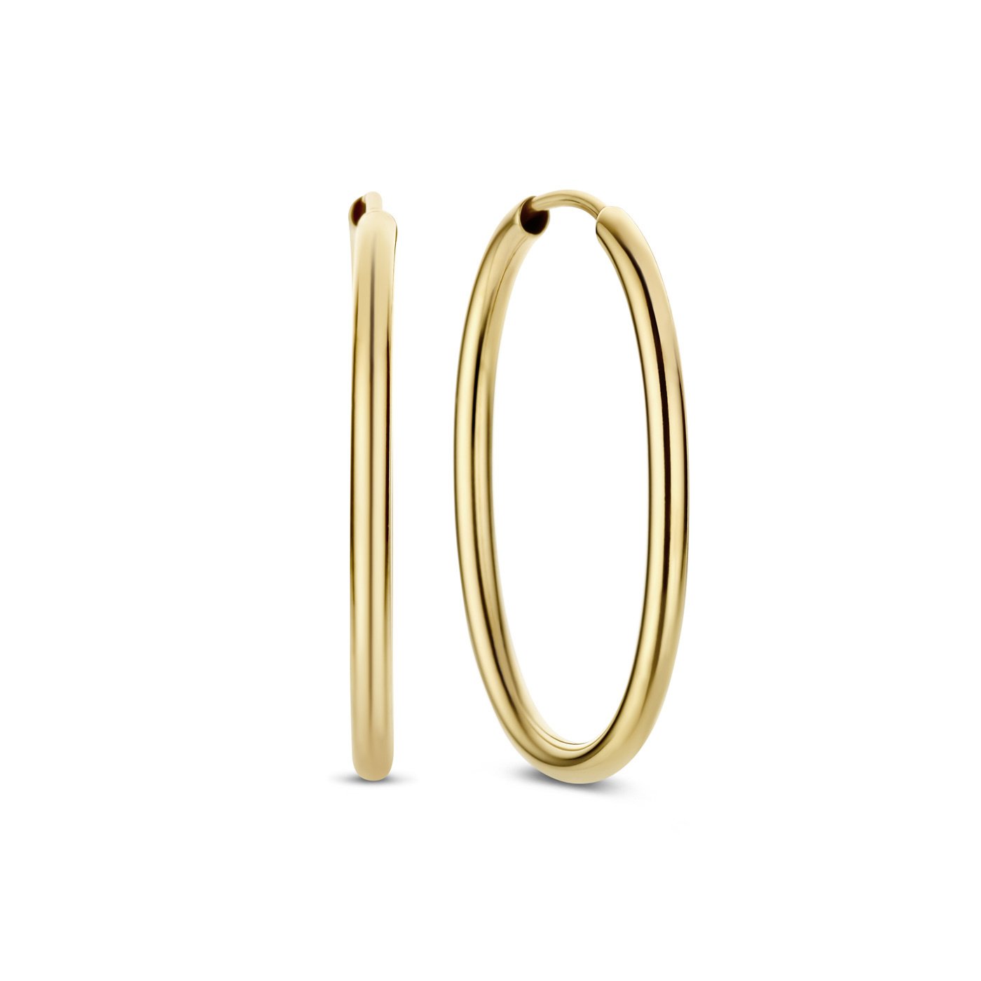 La Rinascente Evelina 9 karat gold hoop earrings (26 mm) - Beloro jewels