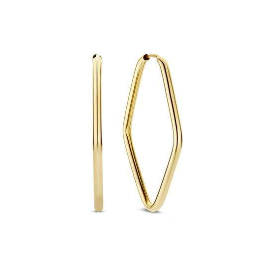 La Rinascente Fiorenza 9 karat gold hoop earrings (33 mm) - Beloro jewels