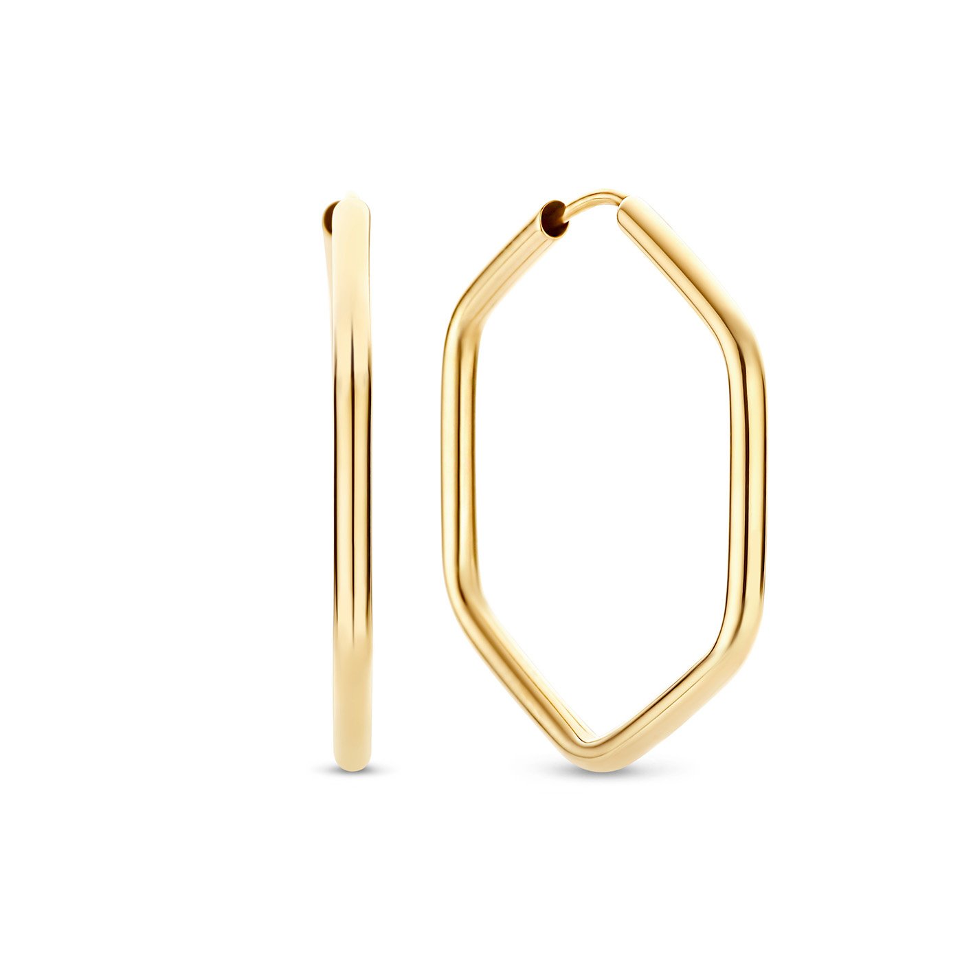 La Rinascente Francesca 9 karat gold hoop earrings (28 mm)