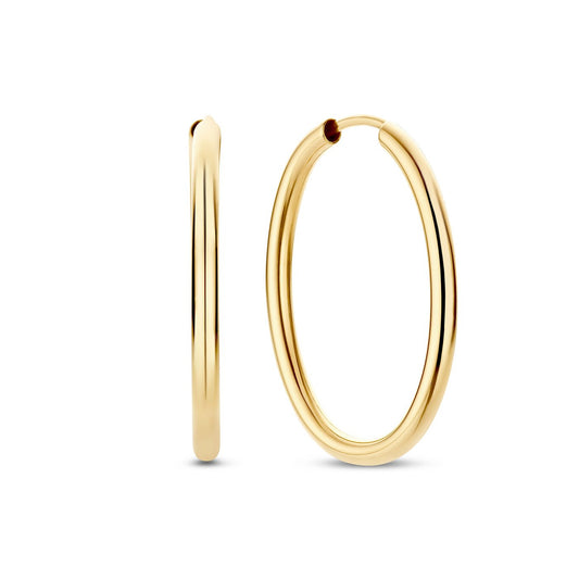 La Rinascente Evelina 9 karat gold hoop earrings (22 mm) - Beloro jewels